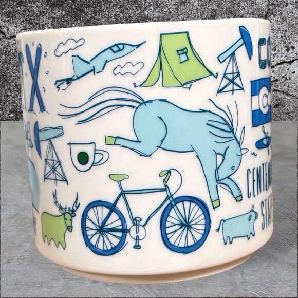 Starbucks Been There Series 2020 Colorado Coffee Mug 14 oz Ceramic Light Blue - Picture 5 of 6